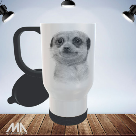 Travel Mug - Meerkat