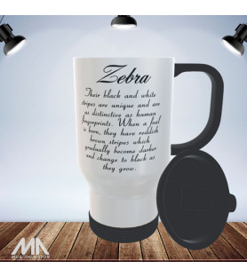 Travel Mug - Zebra
