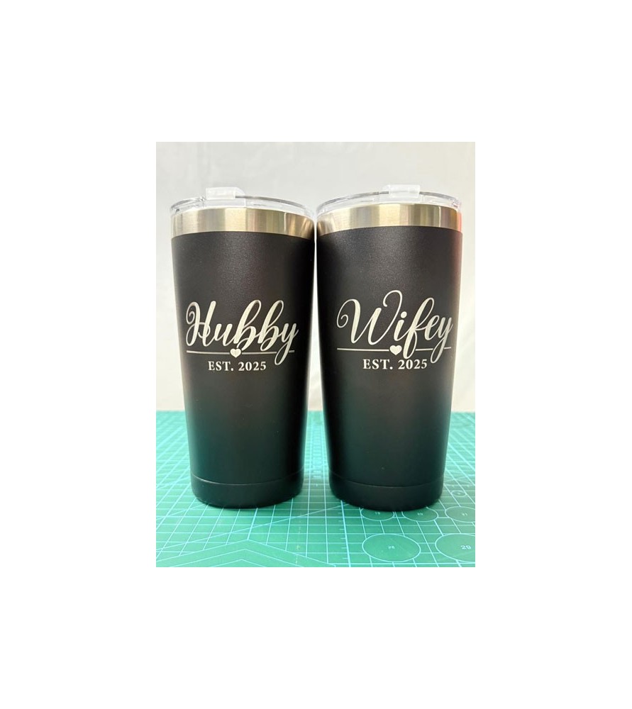 Hubby & Wifey Tumblers